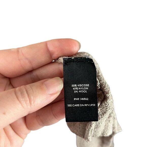 Torrid Wool Blend Drape Cardigan Duster Women's Plus Size 4 Oatmeal Viscose Open - Picture 4 of 5